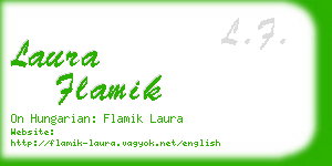 laura flamik business card